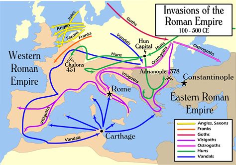 rome barbarian invasion map|Barbarian invasions into the Roman Empire of the 3rd century.